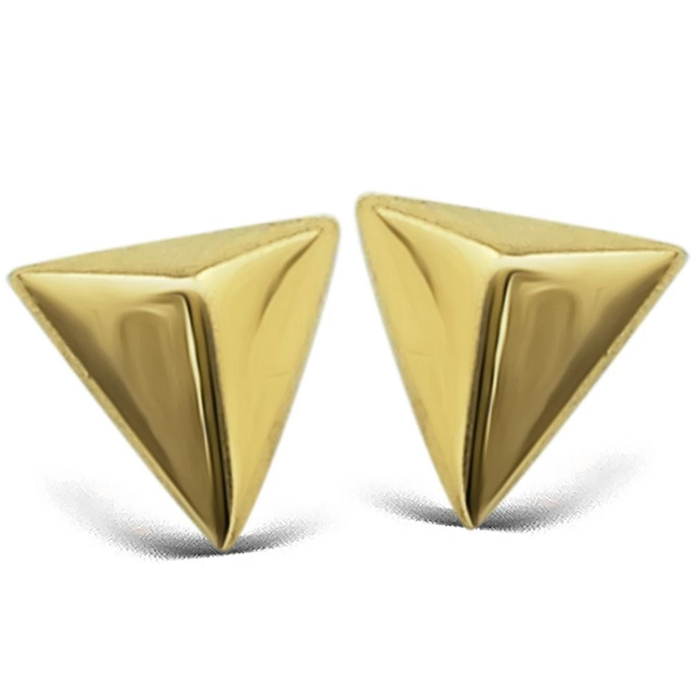 JWLS4U | Earstuds Pyramide Gold